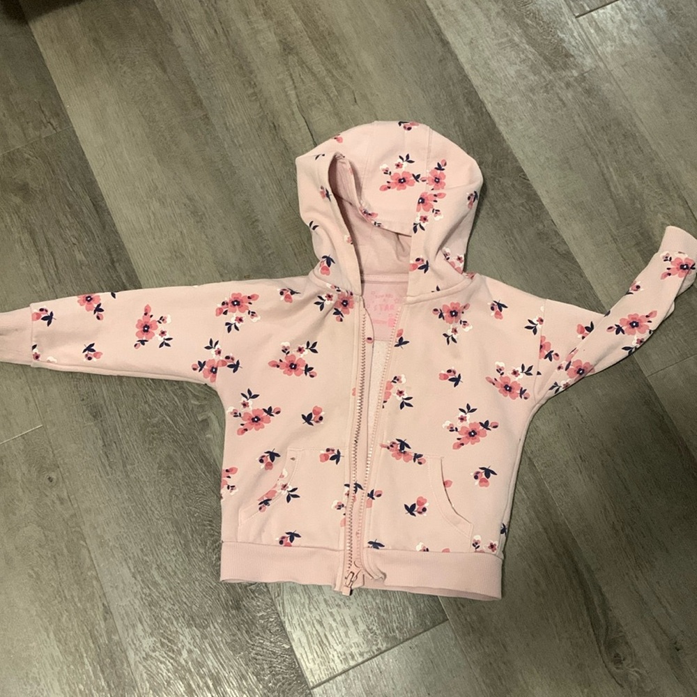 Floral pink F&F Hoody 18-24 months